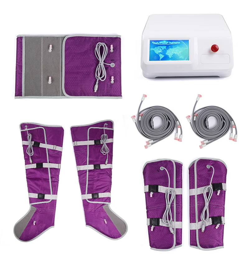 Tragbare 2 in 1 Luftdruck Körper Schlankheit Maschine Gewichts verlust Lymph drainage Heizung Presso therapie Körper massage für Salon