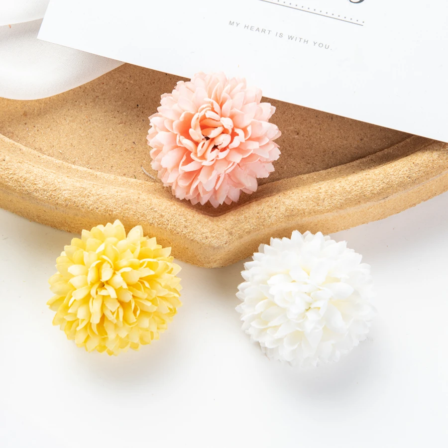100 Stück Künstliche Blumen für Hochzeit, Garten, Heimdekoration, Party, Weihnachten, Bastelarbeiten, Kranz, Hintergrundwand, Kunstpflanzen, Seidenball-Hortensien – Detail 6