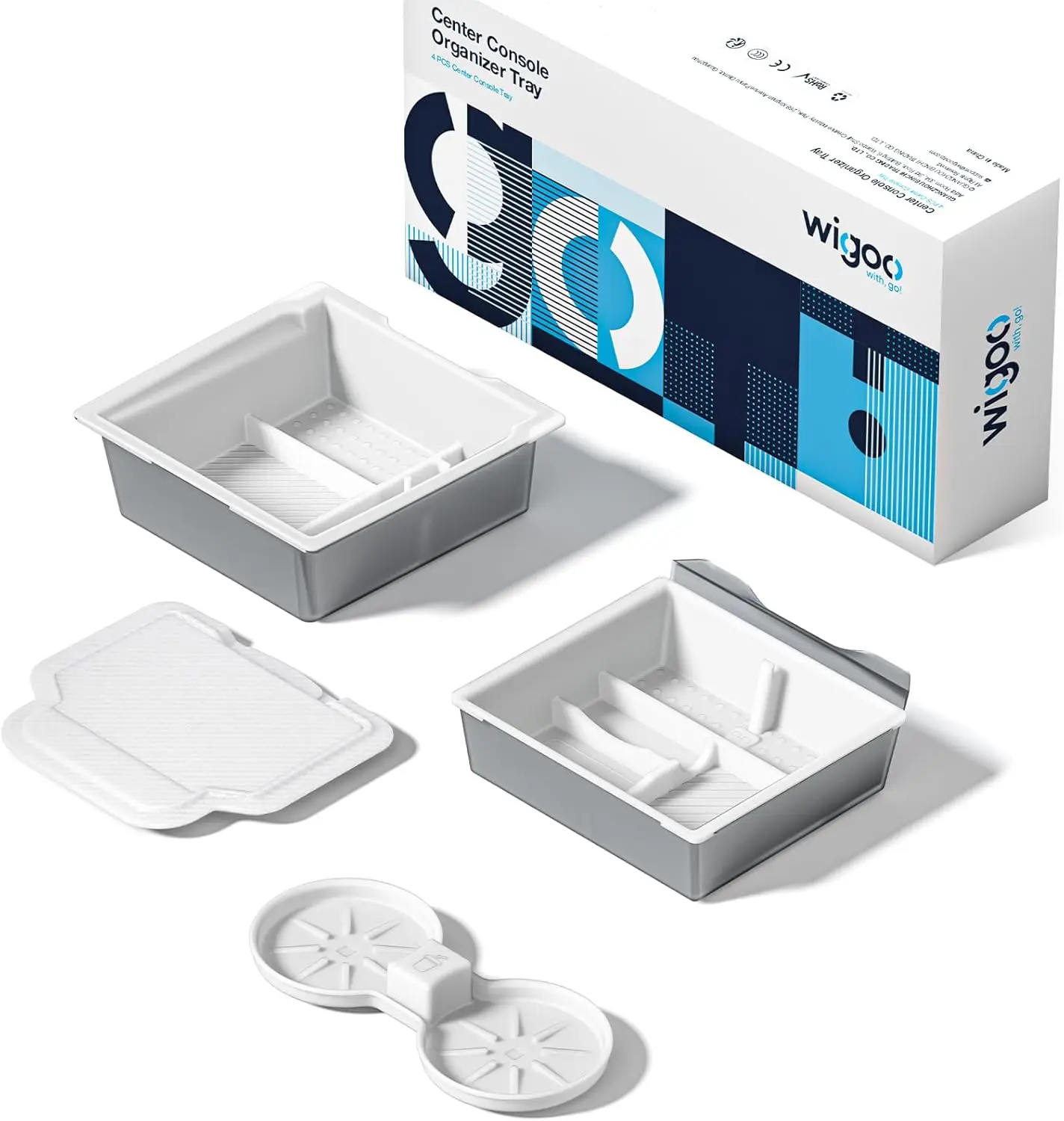 

Органайзер для центральной консоли Tesla Model 3 и Y, двухслойная конструкция слайдов, 4 белых аксессуара