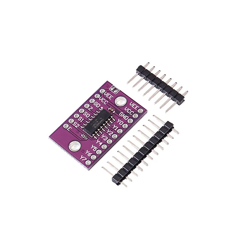 74HC4051 CD4051 single 8-channel digitally controlled electronic switch Multiplexers image 6