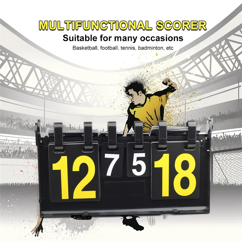 ABHS-Basketball Football Volleyball Score Board Score Board Plastic Waterproof 4 Digit