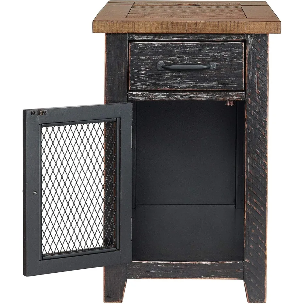 Mesa rústica, preto antigo e mel