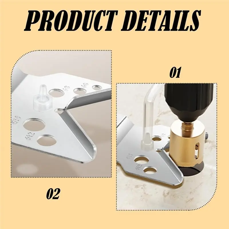 【RECOMENDAR】Ile Glass Open, Saw Core Bit Guide With Suction Base, 6 Mm To 83 Mm Equipment Device For Marble Tile Glass
