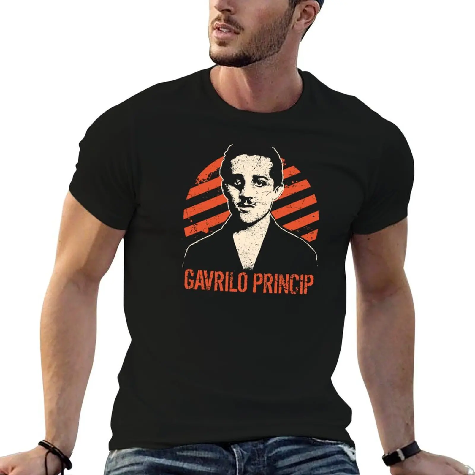Футболка Gavrilo Princip Basic Plain с короткими рукавами и круглым вырезом