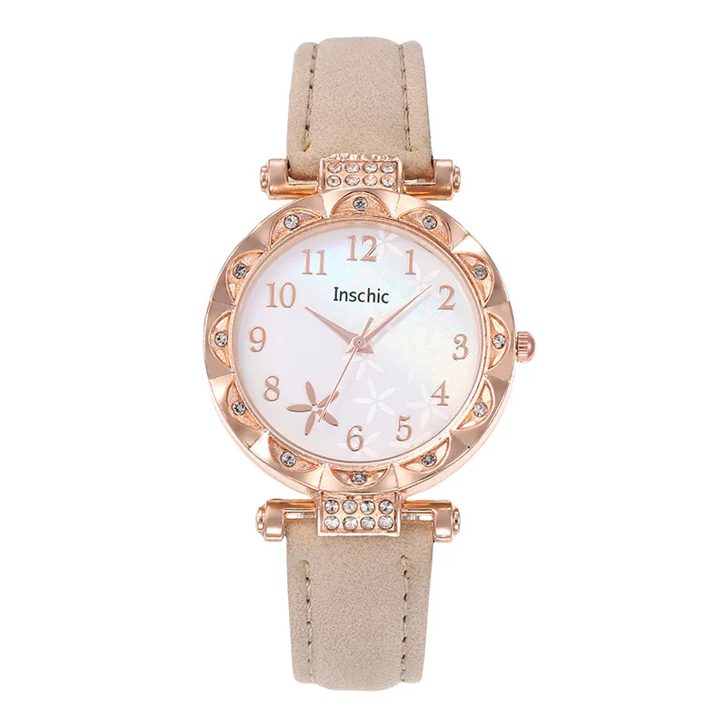 Women's Starfish Dial Versatile Women's Watch Ins Style Fashion Trend Quartz Leather Belt Watch
