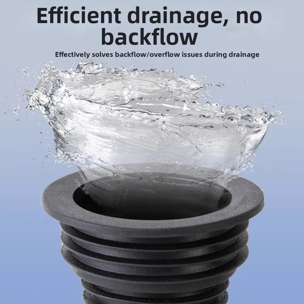 Rubber Material Leak-proof Sealing Gasket Deodorant Function Drain Plug Drain Pipe Seal Plug Sealing Ring Structure