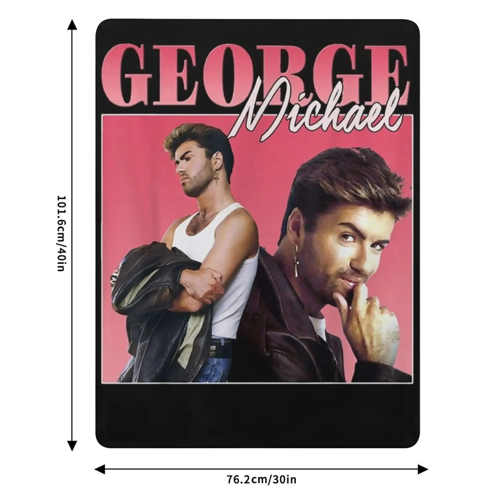 Retro George Michaels Love Music Legends Live Forever Classic Throw Blanket Comforter Decoratives Luxury St Blankets