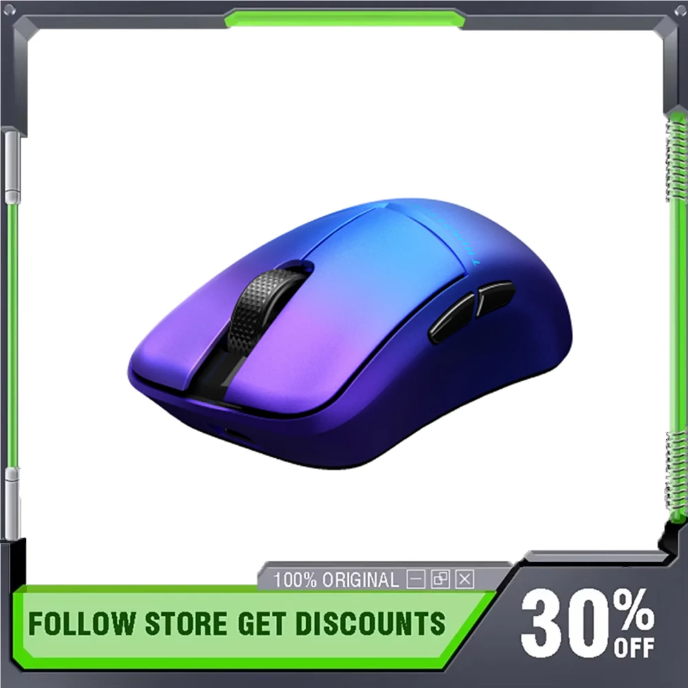 

Мышь ThundeRobot MLX 2,4G, беспроводной двухрежимный датчик PAW3950 Pro, 39 г, легкий вес 8k, аксессуары для ноутбуков для киберспорта и геймеров, подарки