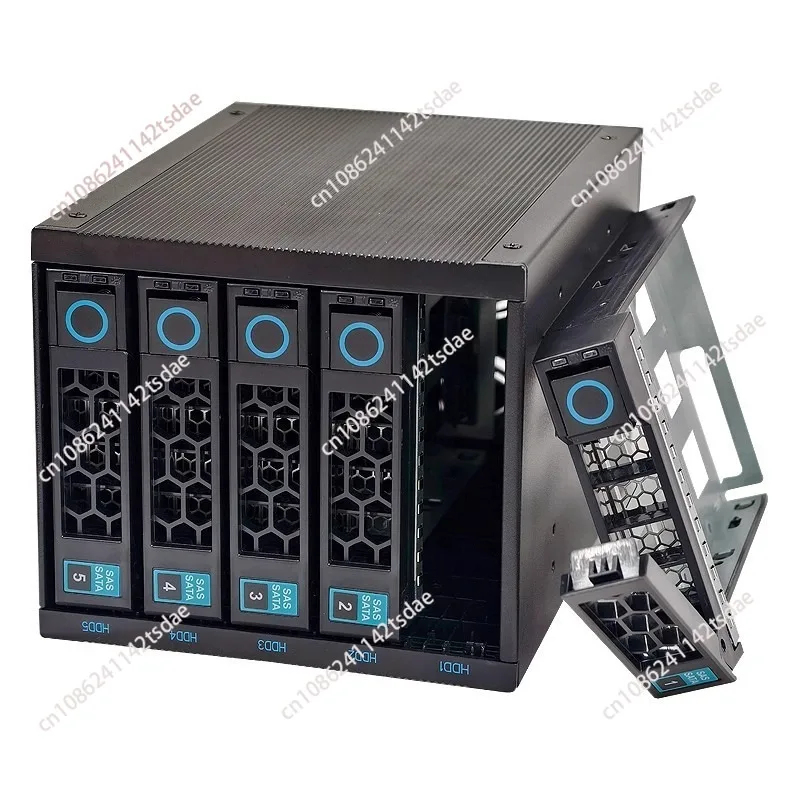 5-Bay Hot Swap Hard Drive Cage Convert 3 Optical Drive Bays With Backplane For Storage Expansion