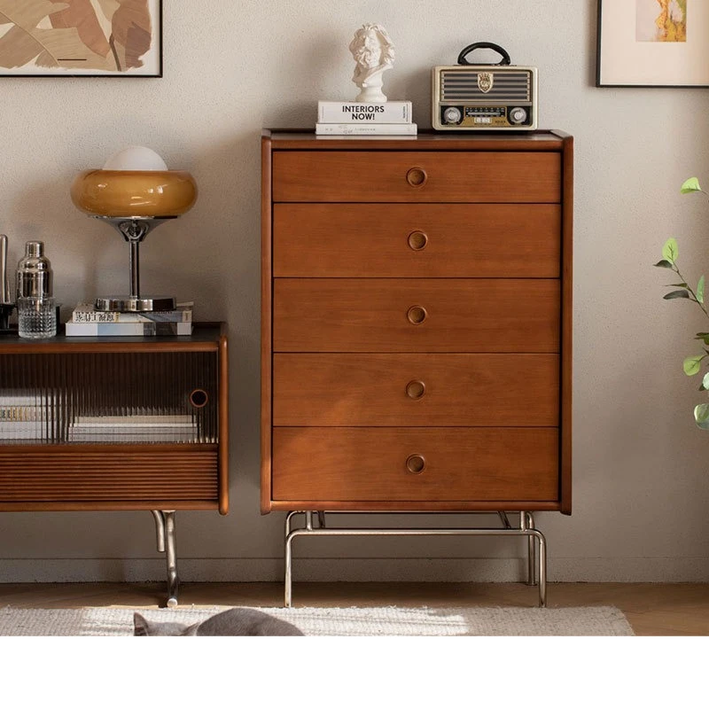 

wood chest, large-capacity locker in the master bedroom for home use, simple multi-functional log chest in the living room