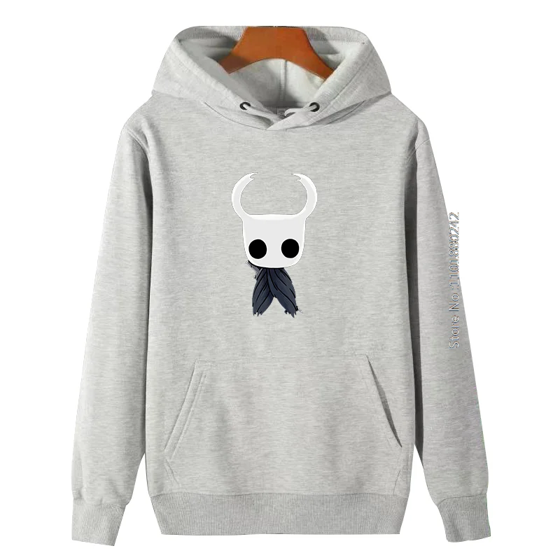 Dark Ghost Knight Pullovers Hollow Knight Funny Game Retro Graphic Hooded Sweatshirts Thick Sweater Hoodie Men's Winter Clothes