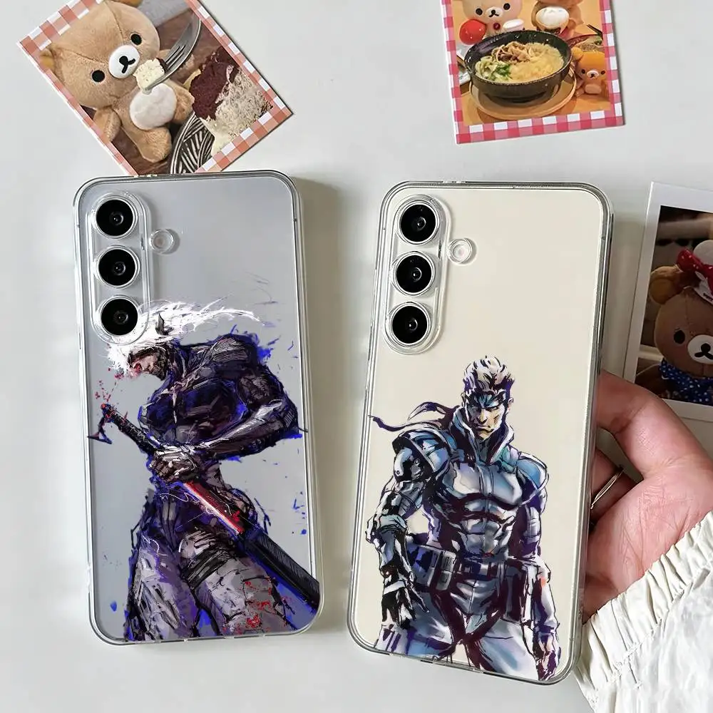 Funda de teléfono Metal Gear Solid Cool para SamsungA10,12,20,21S,30,31,40,50,51,52,70,71, cubierta transparente