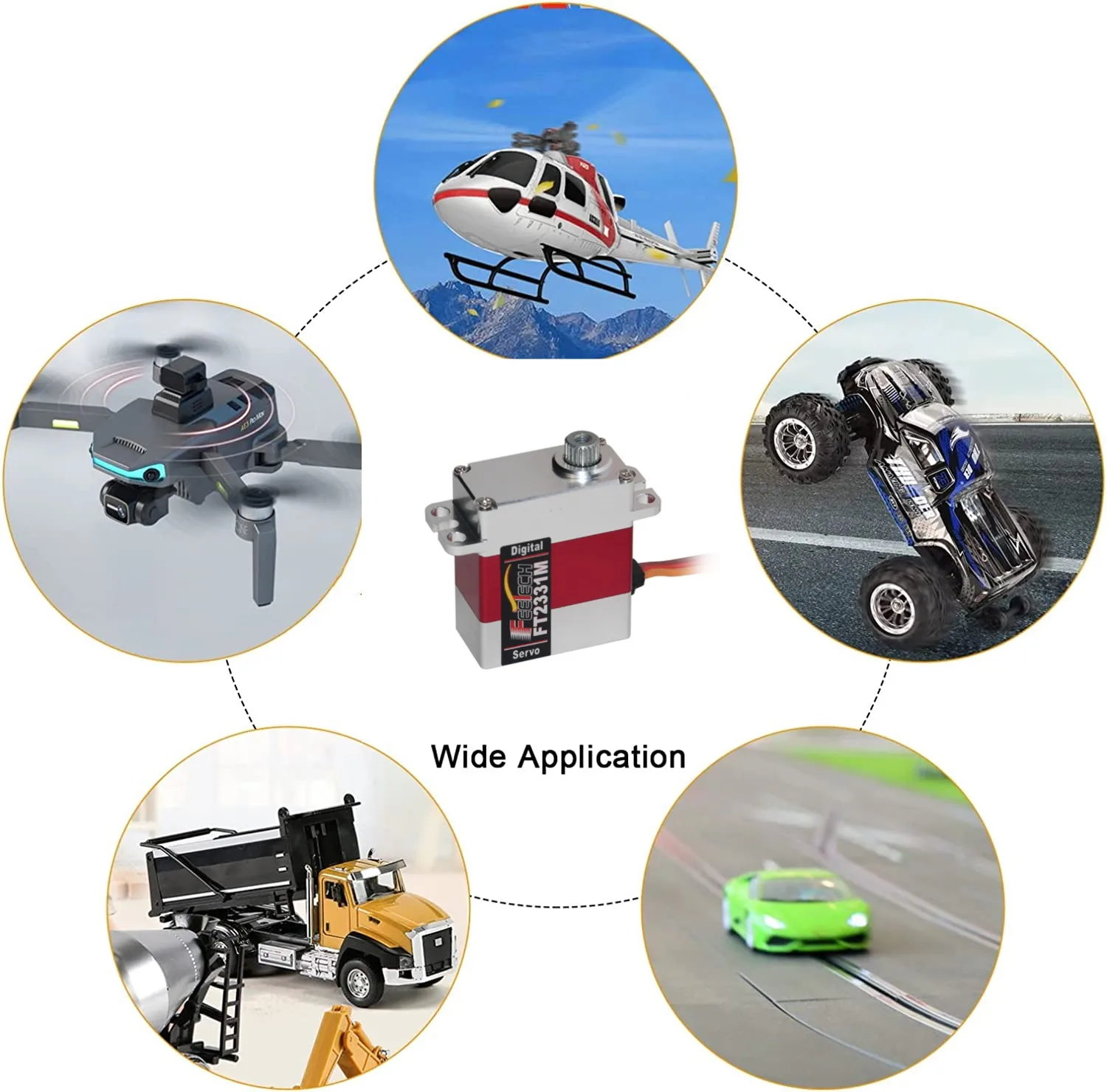 Feetech FT2331M OEM ODM Support Customization 8.4V 4.8kg 0.07sec Digital Metal Gear Mini Servo Motor Robot UAV Hobby Education