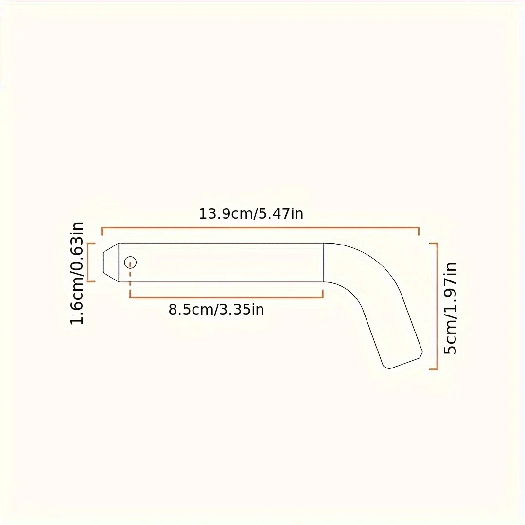 2pcs Trailer Hook Pin and Clip,  Car Trailer Lock Pin, Car Off-Road Van Trailer Arm Pin, Trailer Arm Trailer Square Mouth Pin