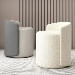 Bedroom Makeup Chair with Backrest Small Household Light Luxury Vanity Stool Simple Stylish Dresser Chair Comfortable Seating