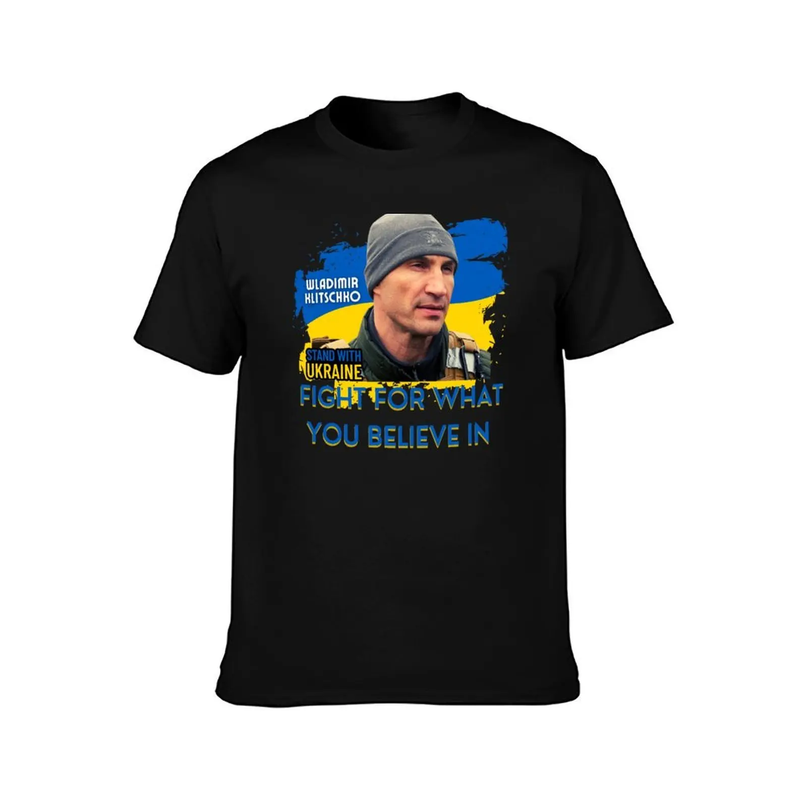 wladimir klitschko essential t shirt wladimir klitschko ukraine fight for what you believe sticker T-Shirt