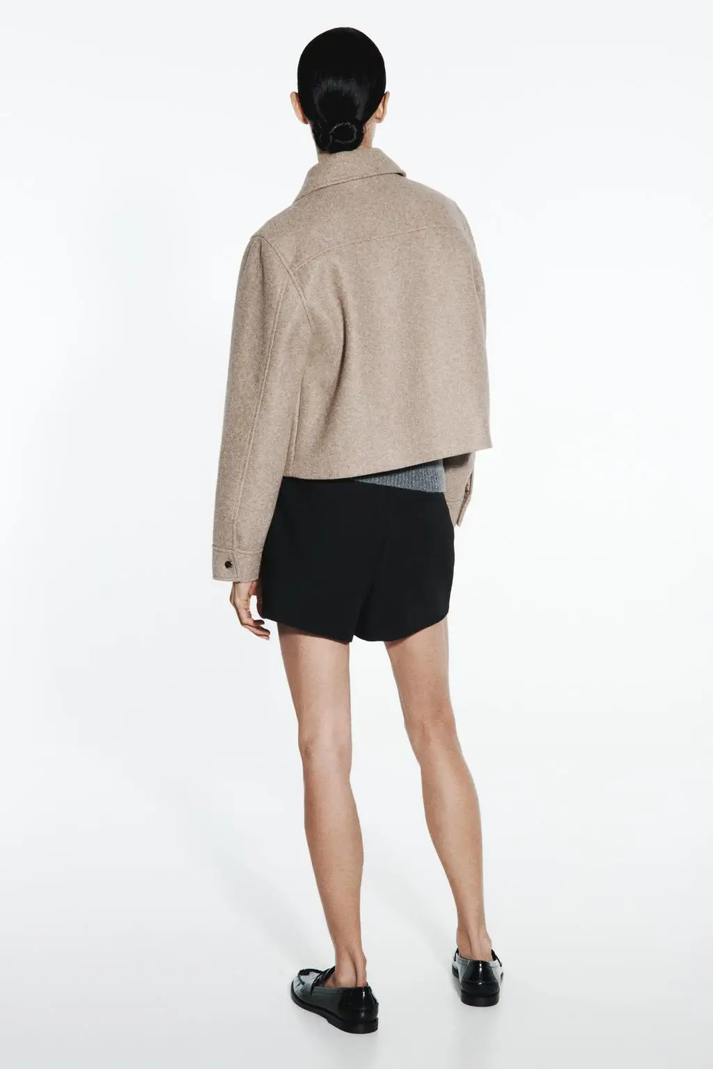 

Autumn New Arrival Women's Faion Soft ort Jaet Versatile Loose Fit Outerwear Casual Sle Side ket Design