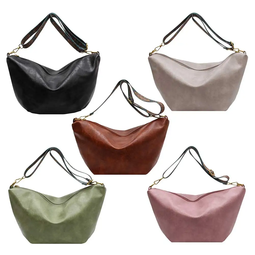 

Женская большая сумка, простые женские сумки-мессенджеры, модные портативные регулируемые ремешки, однотонные, большая вместимость для выходных и отпуска