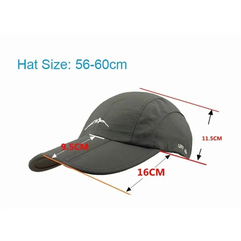 Fashion Water Proof Baseball Cap Sun Protection Breathable Sun Hat Foldable Camping Hiking Hiking Hat Men Women