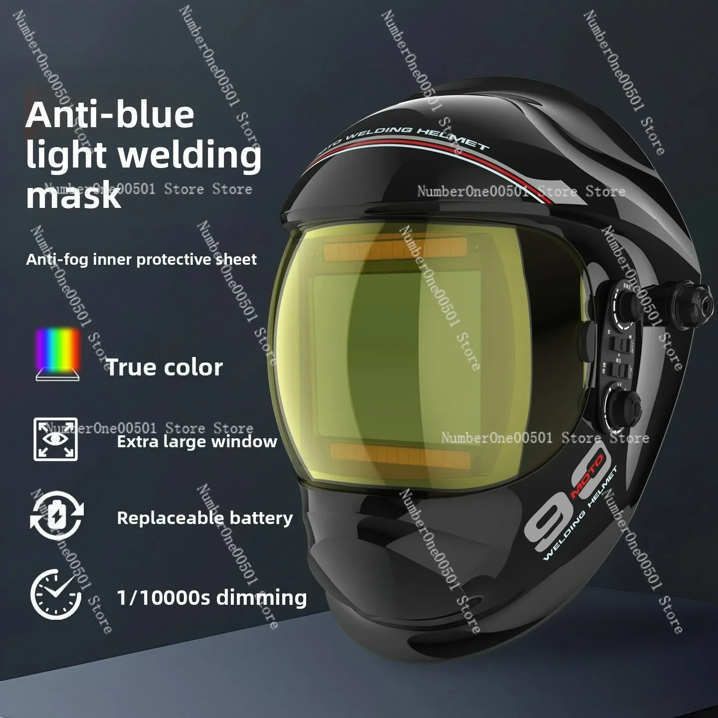 

Welding protective mask, automatic dimming head, full face lightweight argon arc welding welder welding cap