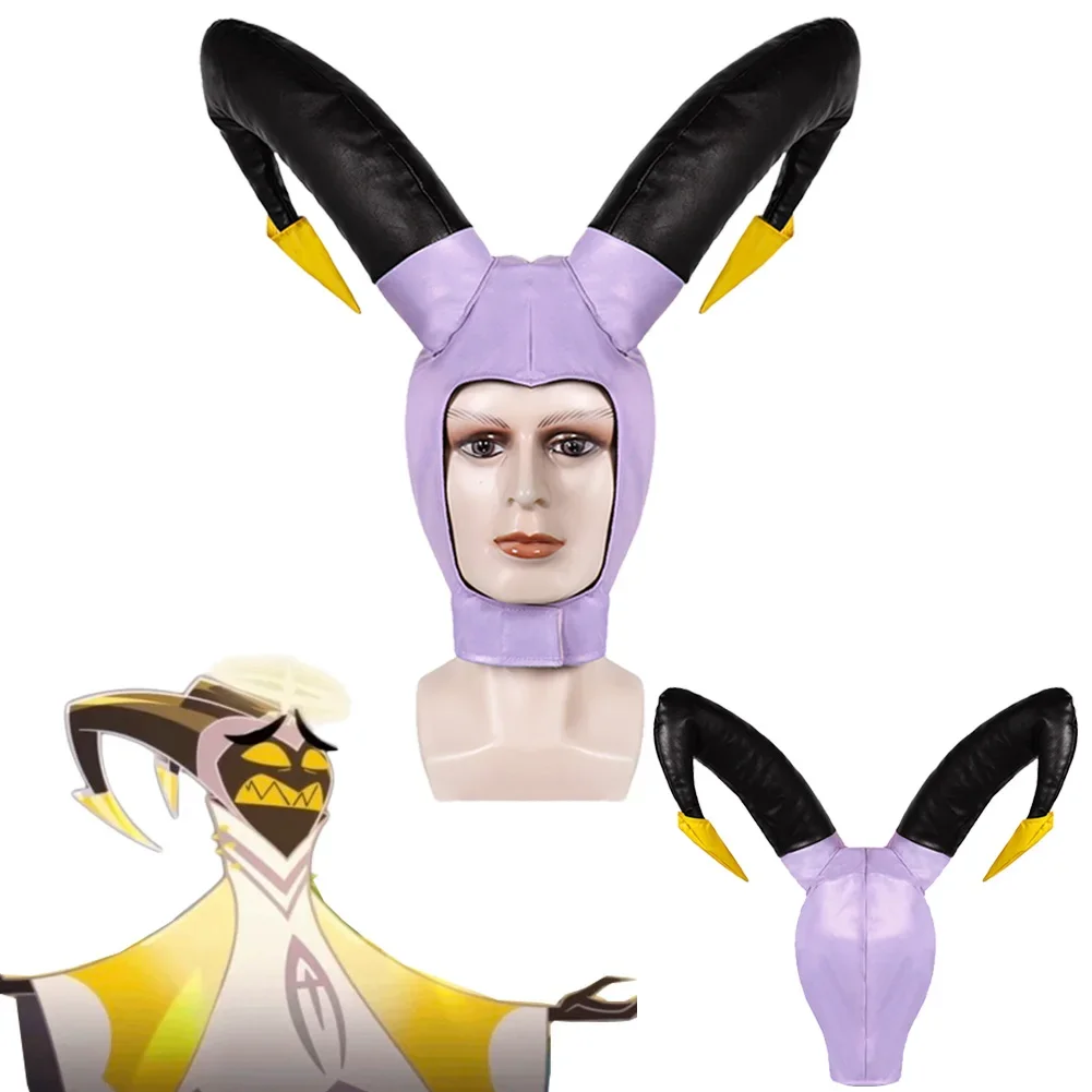 Adam maska z rogami Anime Cartoon Hotel przebranie na karnawał akcesoria rekwizyty mężczyźni kobiety maskujące nakrycia głowy dekoracja