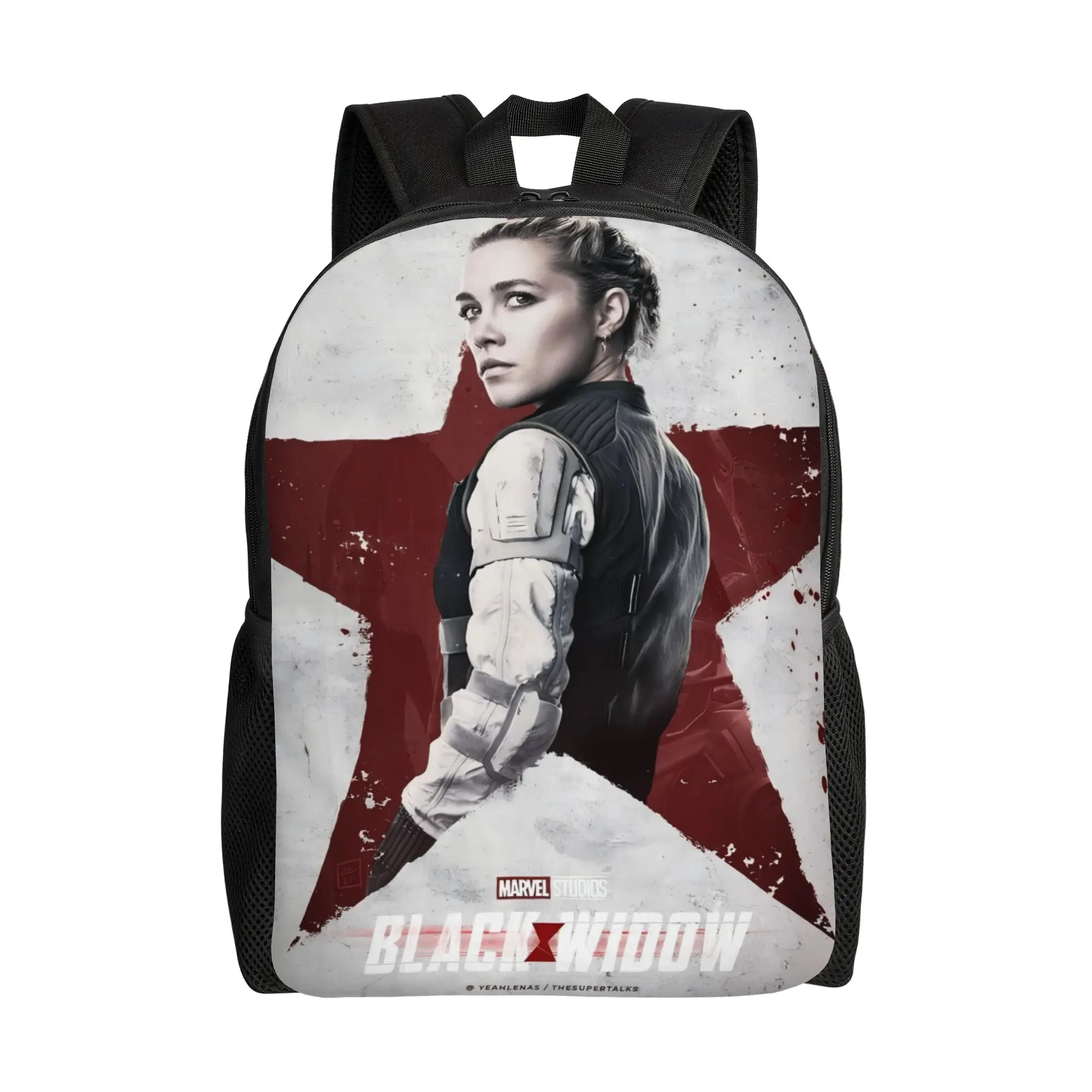 

Back to school season Cool Black Widow Yelena Belova Rucksack Marvel Ladies Storage Bag Backpack