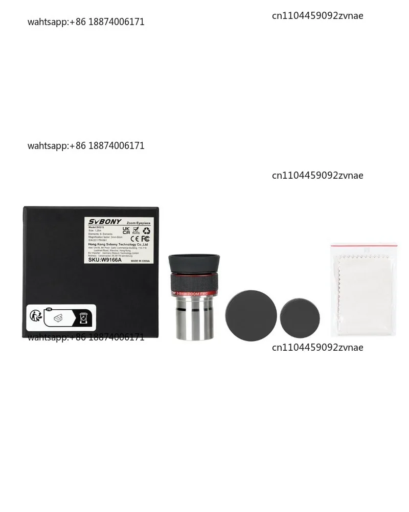 SV215 zoom planetary eyepiece 3-8mm ZOOM astronomical telescope high magnification parfocal eyepiece