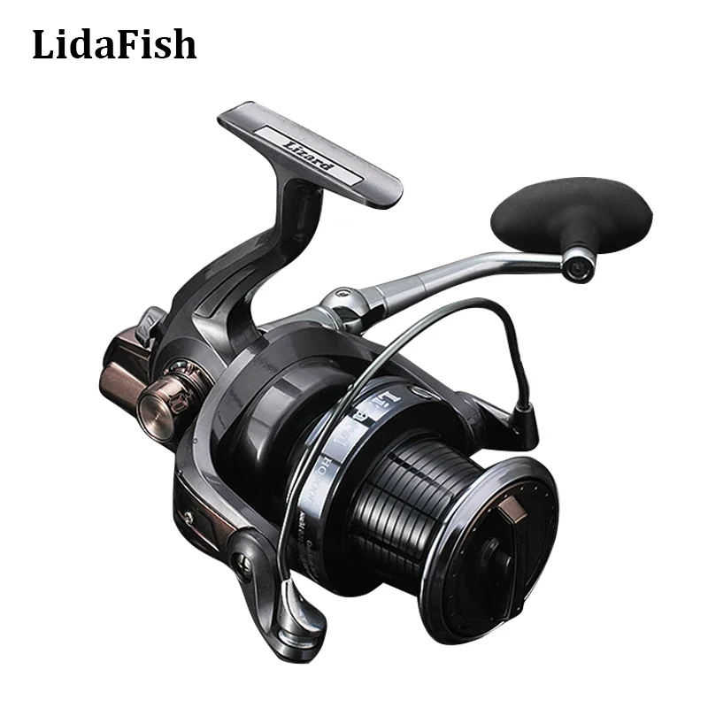 

Super Big Long Shot Fishing Reel CNC Handle Metal Spool Sea Surf Cast Spinning Reels Saltwater Distant Wheels