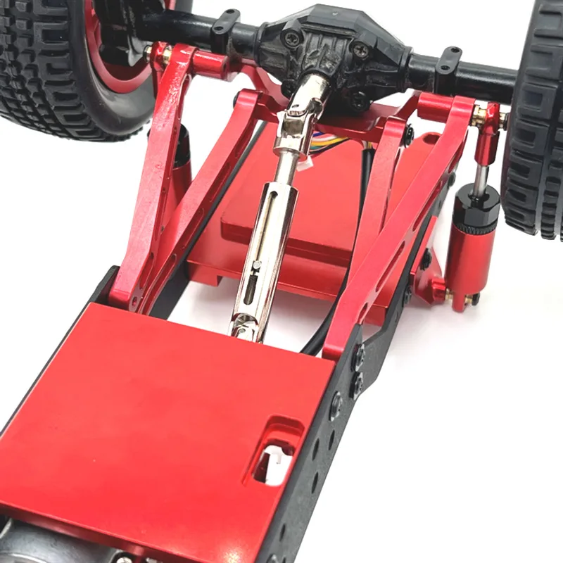 Remote Control Car Accessories Metal Upgrade Shock Absorber Tail Plate Tail Beam Suitable For 1/12 MN168 Modification Parts