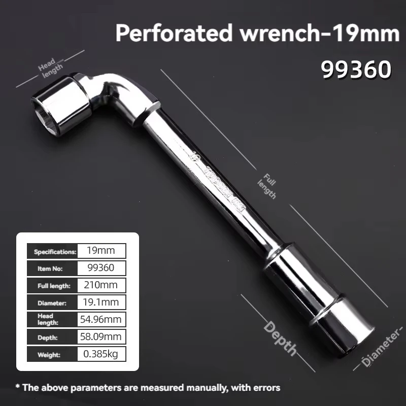 TUOSEN L Type Pijp Perforatie Elleboog Moersleutel Dubbele Kop Buitenste Hexagon Socket Mouw Spanner Verwijderen Fix Schroef Moer