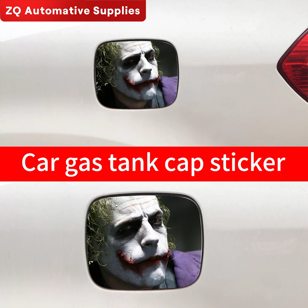 Joker Car Sticker Refueling Cap Fuel Tank Cap Cover Waterproof Sunscreen Sticker Decoration Car Body Stickers Accessories