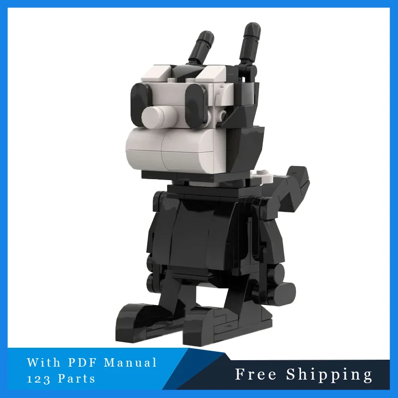 

123 PCS MOC Cool Cat Building Blocks Model Educational Assembly DIY Technical Bricks Toy Set For Boys And Girls Festival Gift