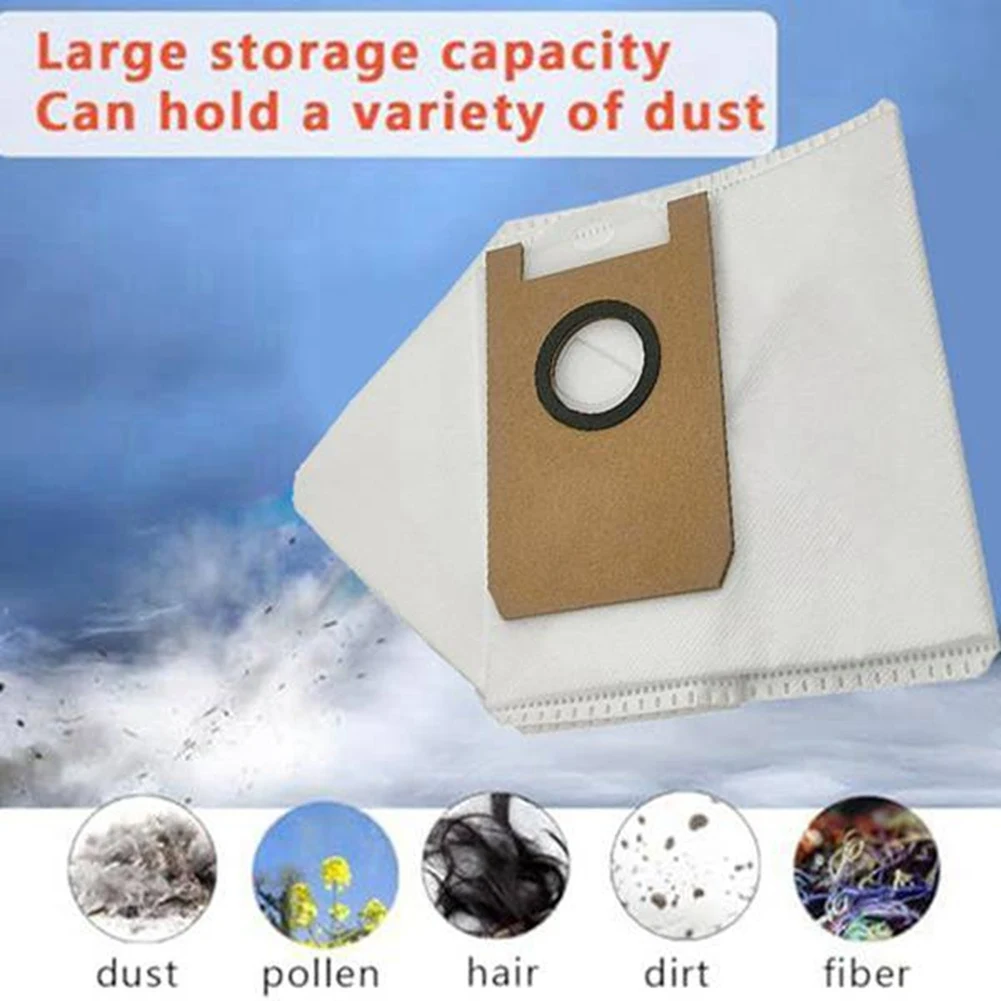 B58B-For Tapo RV30 Max Plus Sweeper RV20 Max Plus Dust Bag Filter Replacement Pack Accessory Brush