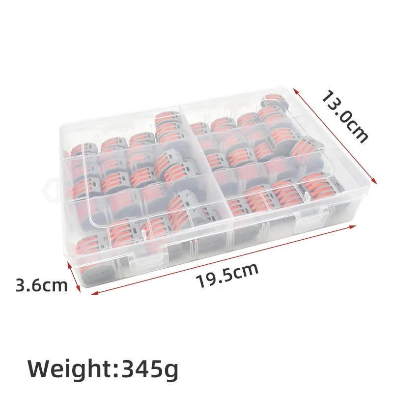 E-commerce PCT-212 213 215 60-piece combination set 60PCS boxed quick wiring terminal blocks