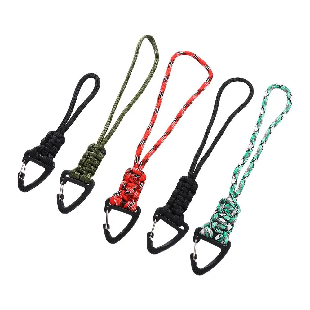 Anti-Verlust-Handgelenkseil, Taschenlampenseil, Schlüsselband, gewebter Paracord-Schlüsselanhänger, Nylon-Schlüsselband, Rucksack-Schlüsselanhänger, handgewebter Stern