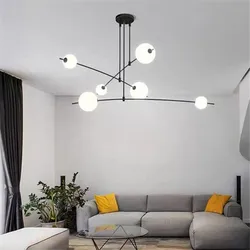Postmodern ceiling lamp Modern Multiple Milky White Ball glass lamp Designer Living Room Decor Furniture office desk lamp