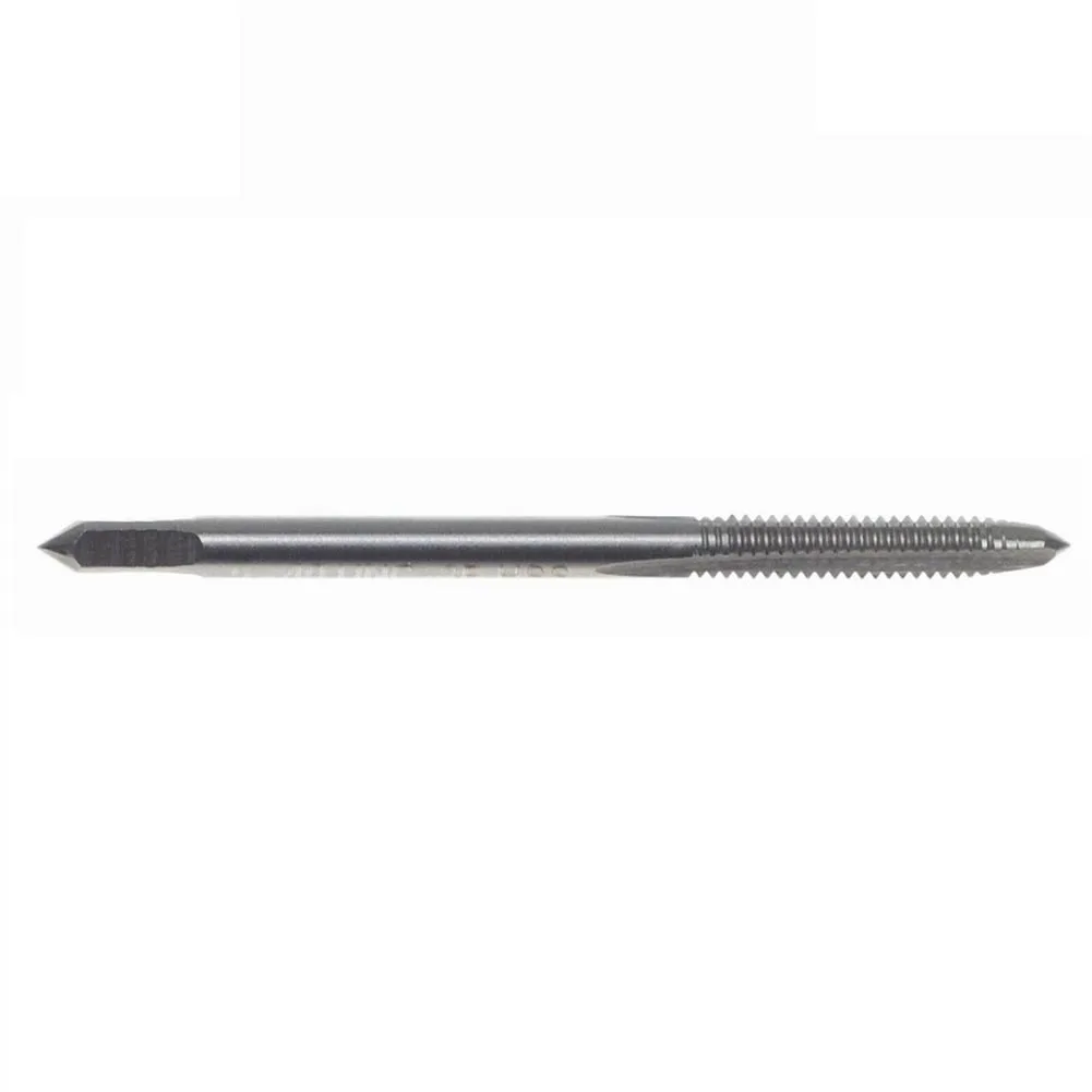 Die Set Plug Tap Silver Straight Flute Taps Threading Tool HSS Hand Tap Drill Set High Speed Steel Right-Hand Thread 5-40 UNC