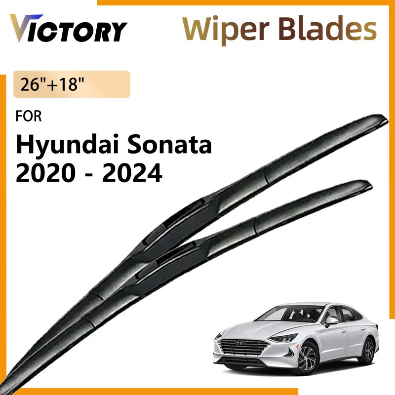 Car For Hyundai Sonata DN8 2020 - 2024 2023 2022 2021 Accessories Front Wiper Blade Windshield Windscreen Window Brushes 26