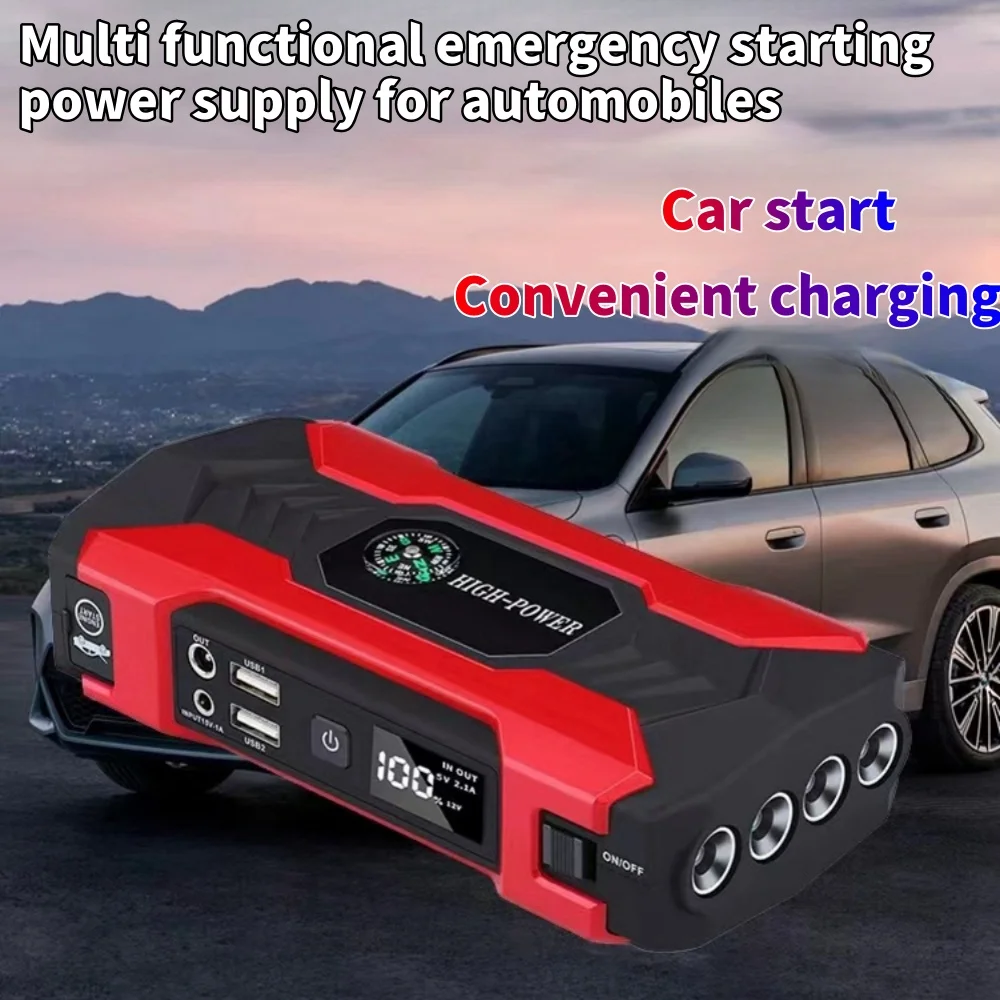 WTS 20000mah Portable Jump Starter Charger for Car ROM with LED Flashlight and Power Bank