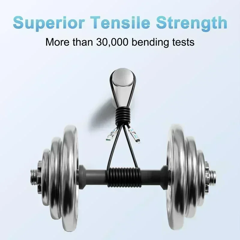 240W Multi USB Charging Cable 4-in-1 Fast Charge with Breathing Light for Phone Tablet Lightning/Type-C