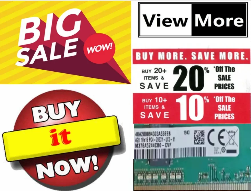 

For Samsung 4G 1RX16 PC4-2933Y DDR4 Desktop Memory M378A5244CB0-CVF