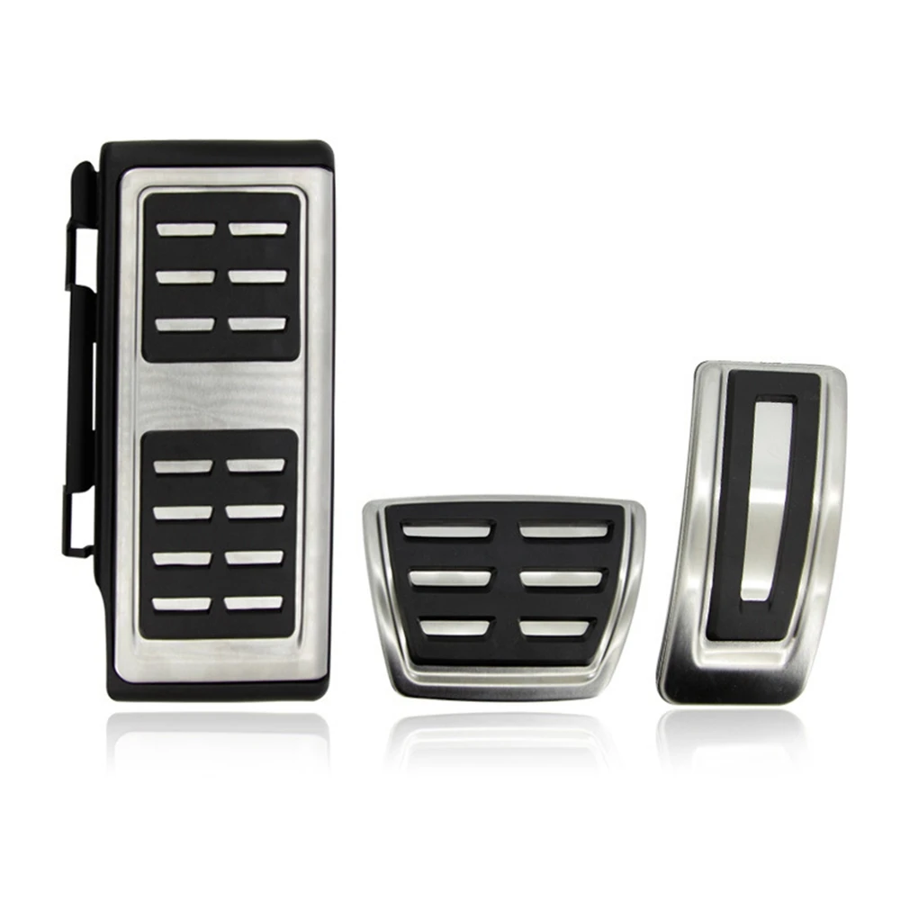 Stainless Steel Brake Pedals Footrest Accelerator Brake for-Golf 7 Skoda Octavia for-Audi A3 S3