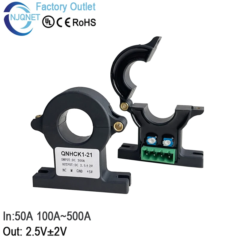 split core current transducer hall effect QNHCK1-21 50A 100A 200A 300A 400A / 2.5V +- 2V current transformer hall current sensor