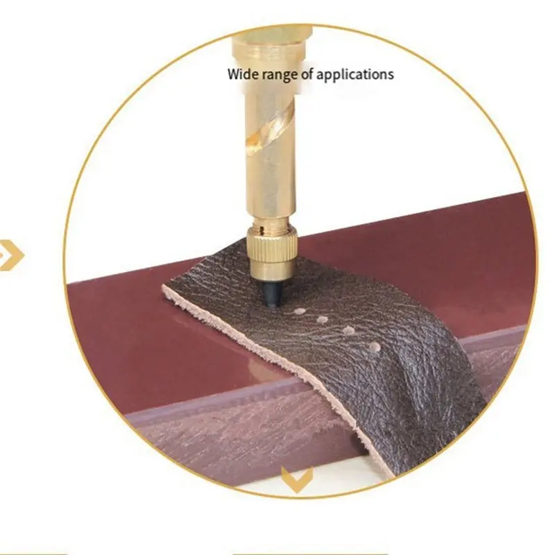 A98E-يونيفرسال للثقب الجلدي ذو طيات حزام المعصم أداة إصلاح للحرف الجلدية #3