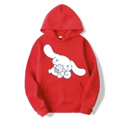 Sanrio Cinnamoroll Cartoon Print Hoodie Y2k Fashion New Women's Casual Harajuku Oversized Sweatshirt Kawaii Women's Spring Top