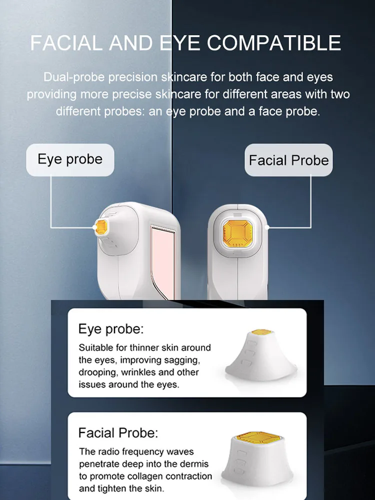 RF Oogzorgapparaat Huidlifting Verlicht vermoeidheid Massage Heet kompres Verminder donkere kringen Oogzwelling Anti-rimpel Schoonheidsoog