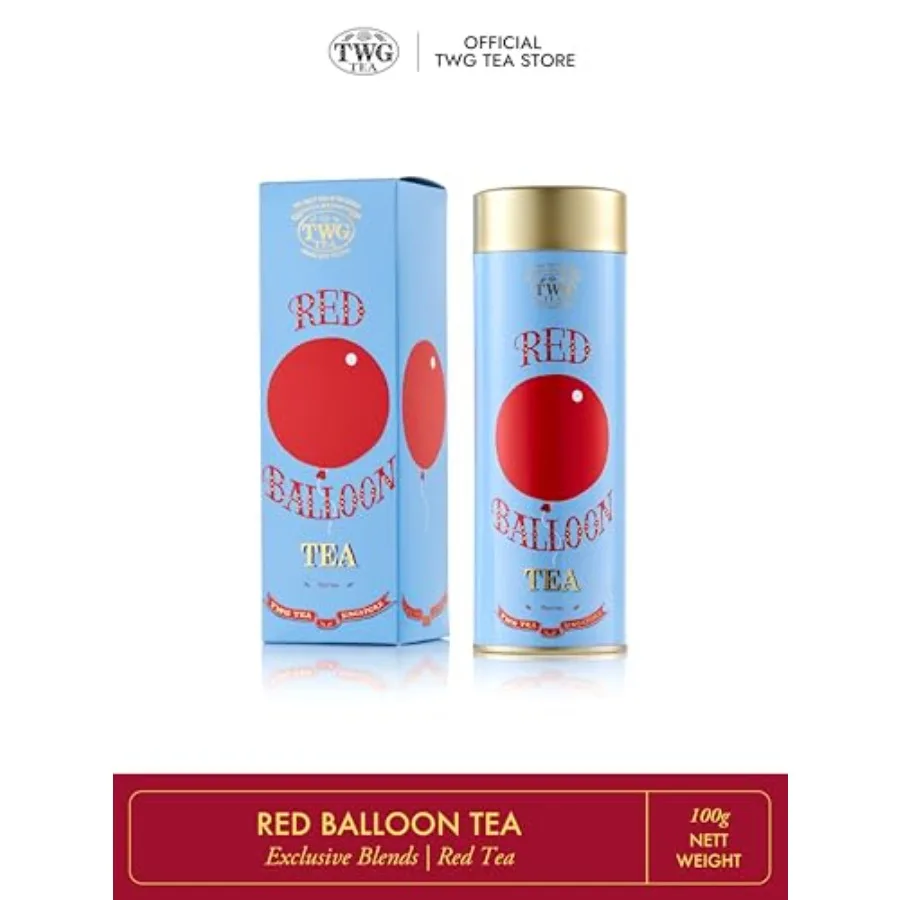 

Чай TWG Red Balloon Rooibos с кокосом и черникой, подарочный набор в жестяной банке Haute Couture, 100 г