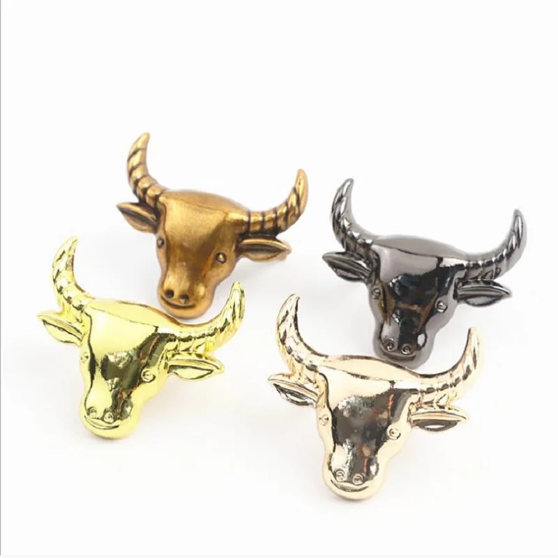 10pcs/50pcs luggage handbag hardware accessories metal bull head women's shoes hat decorative buckle