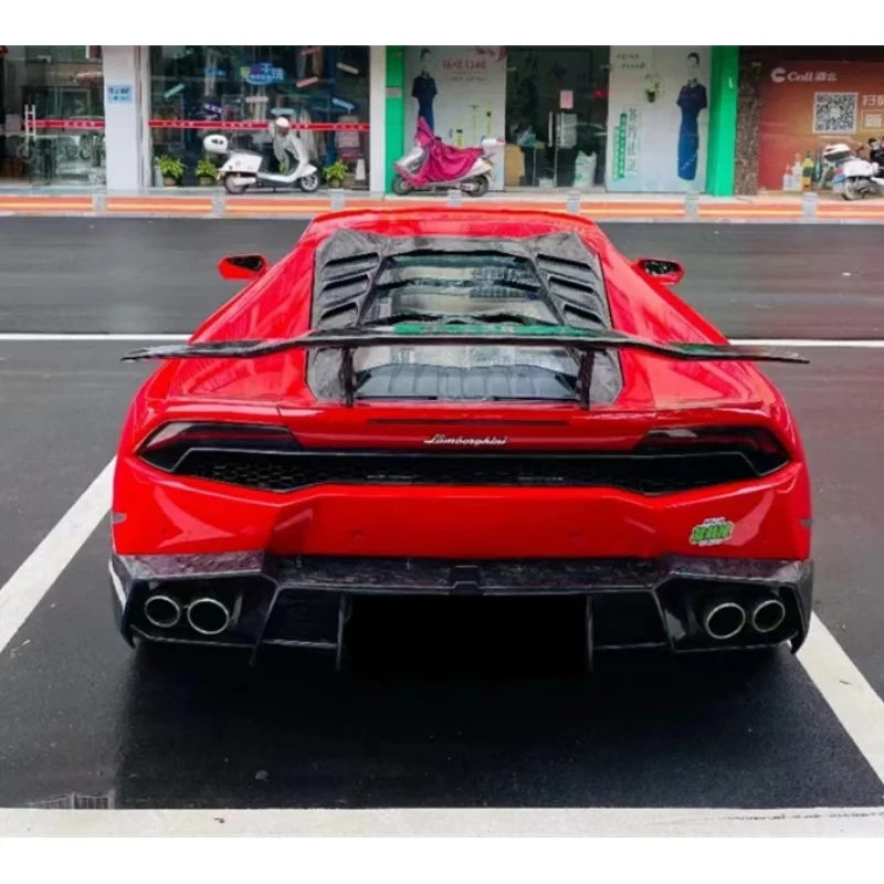 

For Lamborghini Huracan LP610 modified body kit M-style forged carbon fiber bumper lip rear diffuser rear spoiler side skirt