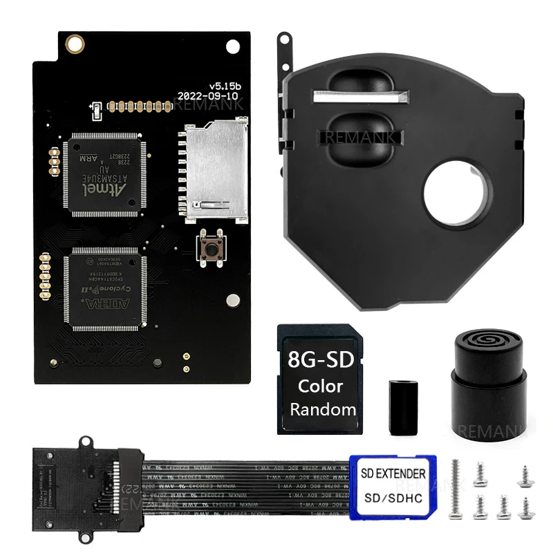 

Плата-симулятор оптического привода REMANK GDEMUPRO Dreamcast V5.20.5 V5.15B для консоли SEGA Dreamcast GDU DC VA1, комплект расширения SD